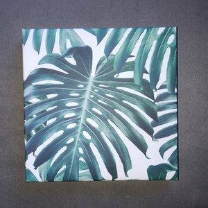Printed Palm Wall Canvas
